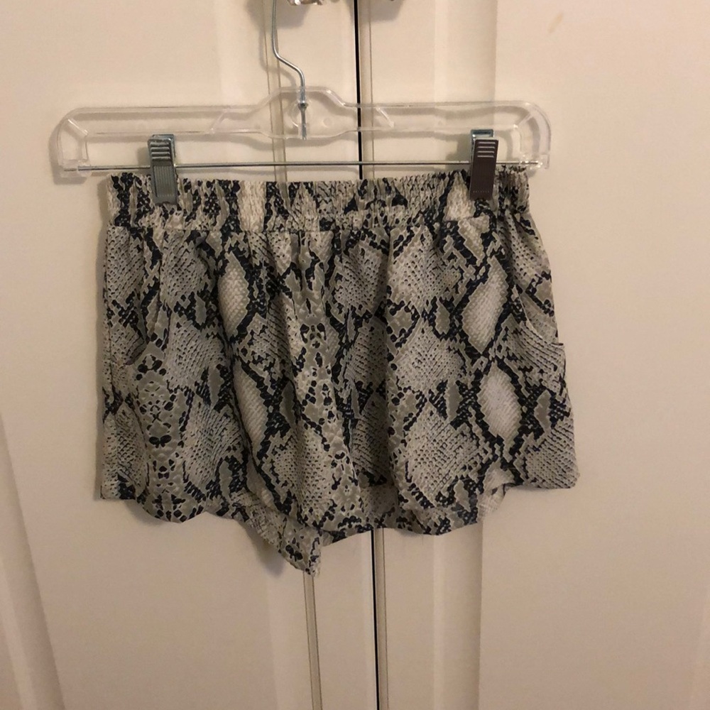 Snakeskin shorts